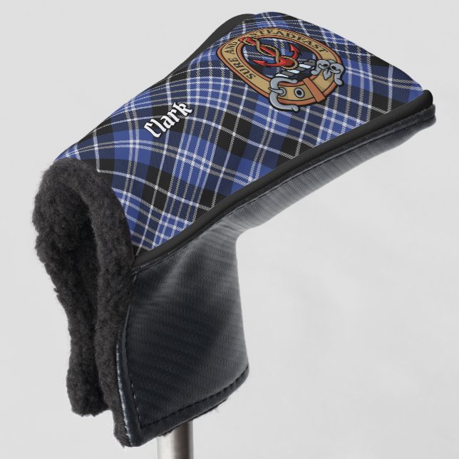 Clan Clark Crest Golf Head Cover (3/4 Front)
