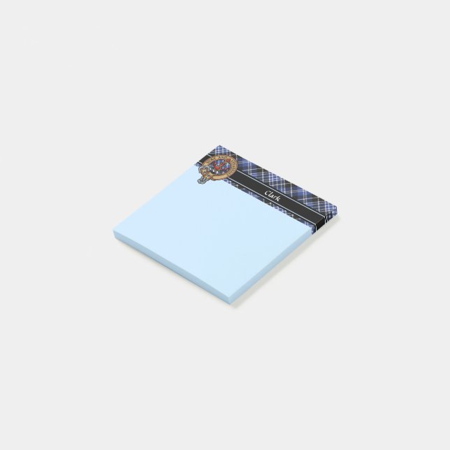 Clan Clark Crest Post-it Notes (Angled)