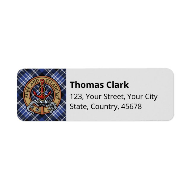 Clan Clark Tartan (Front)