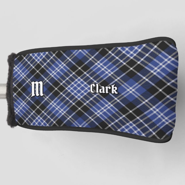 Clan Clark Tartan Golf Head Cover (Front)