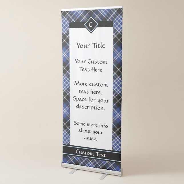Clan Clark Tartan Retractable Banner (3/4)