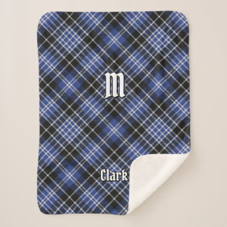 Clan Clark Tartan Sherpa Blanket
