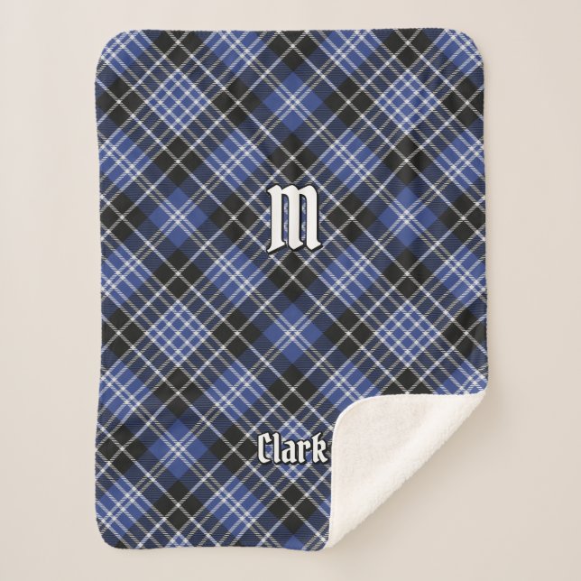 Clan Clark Tartan Sherpa Blanket (Front)