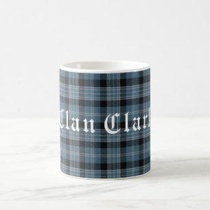 Clan Clark Tartan & Text Coffee Mug