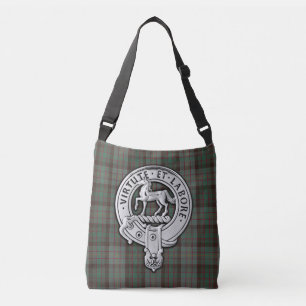Clan Cochrane Crest & Hunting Tartan Crossbody Bag