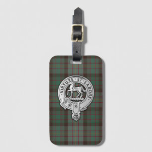 Clan Cochrane Crest & Hunting Tartan Luggage Tag