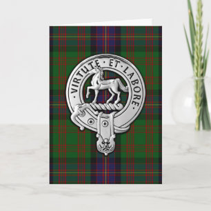 Clan Cochrane Crest & Tartan Card