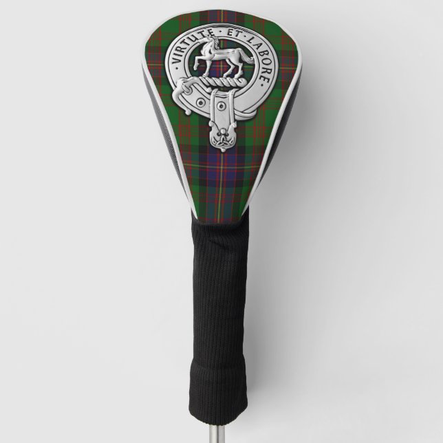 Clan Cochrane Crest & Tartan Golf Head Cover (Front)