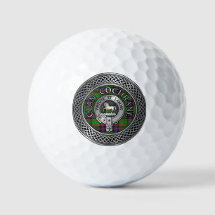 Clan Cochrane Crest & Tartan Knot Golf Balls