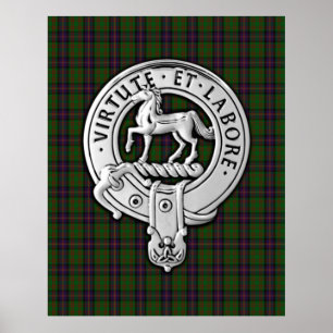 Clan Cochrane Crest & Tartan Poster