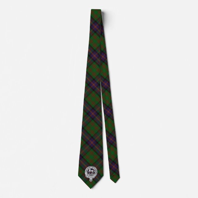 Clan Cochrane Crest & Tartan Tie (Front)