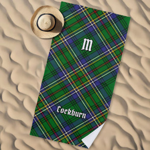 Clan Cockburn Tartan Beach Towel