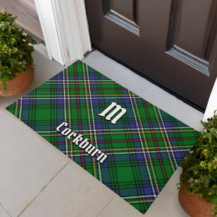 Clan Cockburn Tartan Doormat