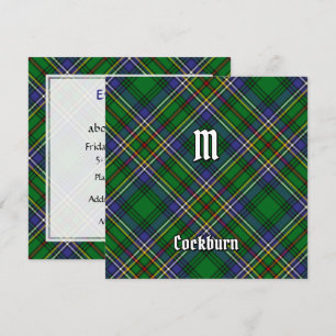 Clan Cockburn Tartan Invitation
