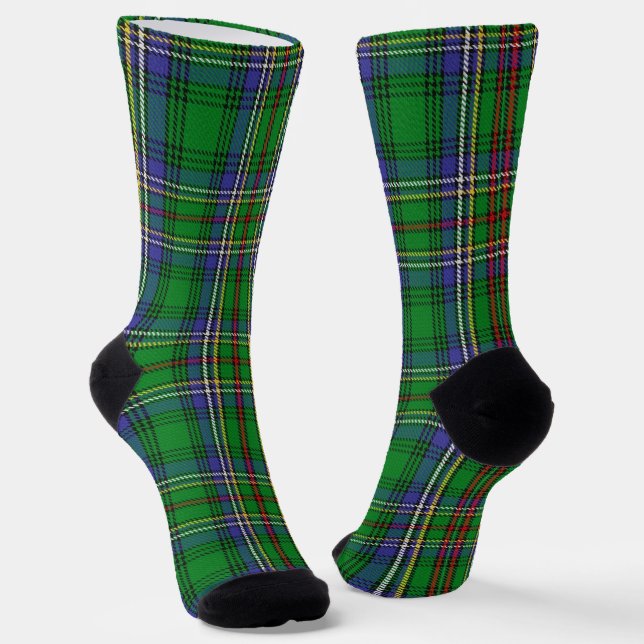 Clan Cockburn Tartan  Socks (Angled)