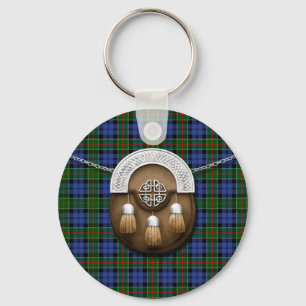 Clan Colquhoun Tartan And Sporran Key Ring