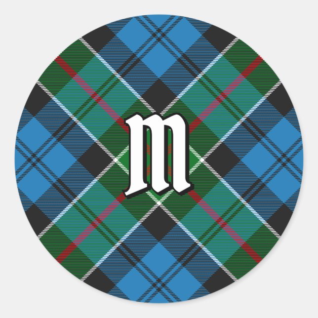 Clan Colquhoun Tartan Classic Round Sticker (Front)