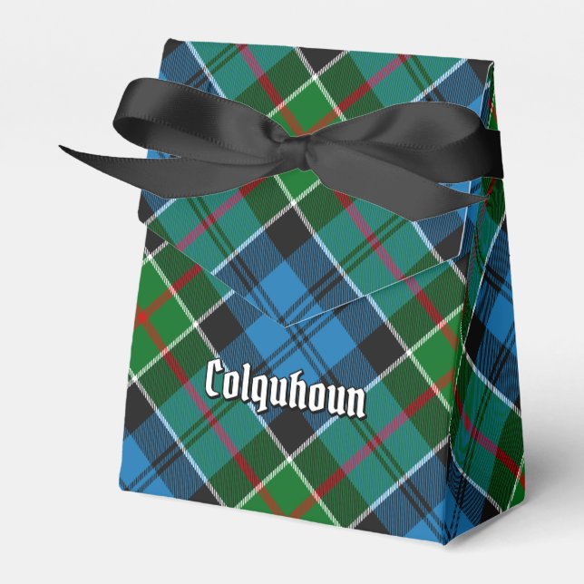 Clan Colquhoun Tartan Favour Box (Front Side)