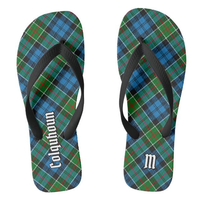 Clan Colquhoun Tartan Flip Flops (Footbed)