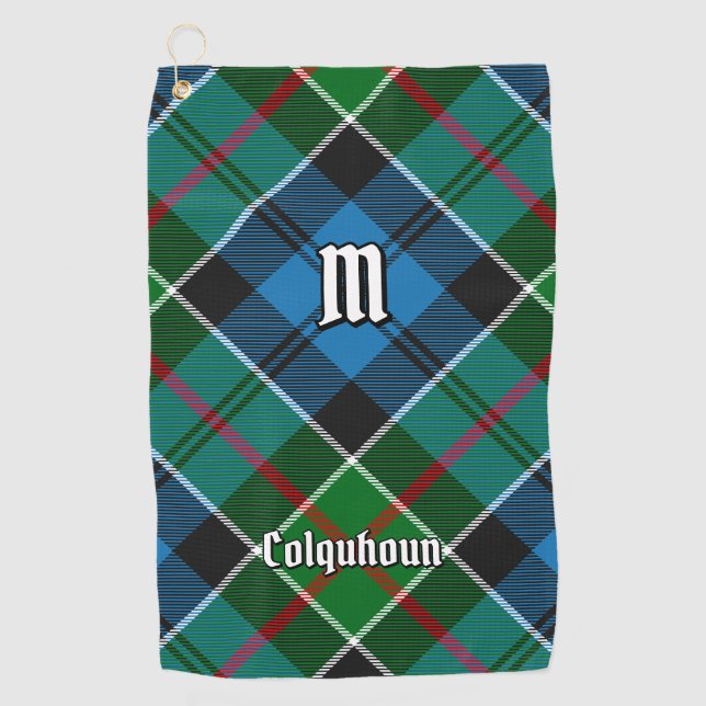 Clan Colquhoun Tartan Golf Towel (Front)