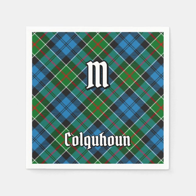 Clan Colquhoun Tartan Napkin (Front)