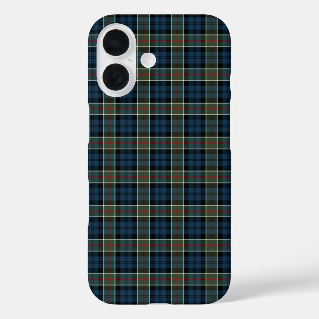 Clan Colquhoun Tartan Navy, Green, and Red Plaid Case-Mate iPhone Case (Back)