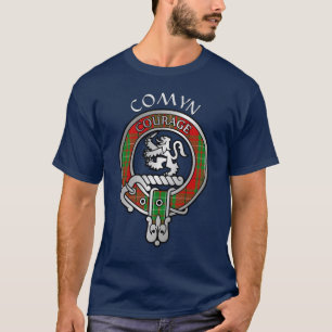 Clan Comyn Cumming Crest & Tartan T-Shirt