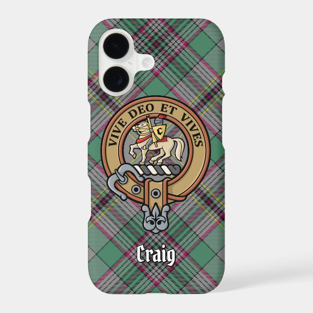 Clan Craig Crest Case-Mate iPhone Case (Back)