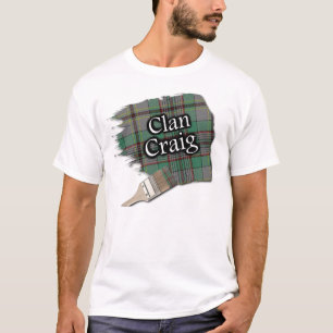 Clan Craig Scottish Tartan Paint Shirt