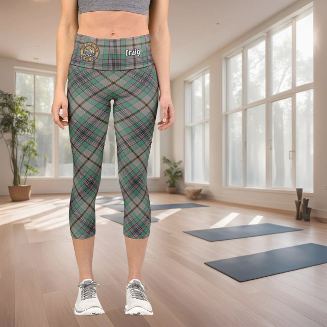 Clan Craig Tartan Capri Leggings (Creator Uploaded)