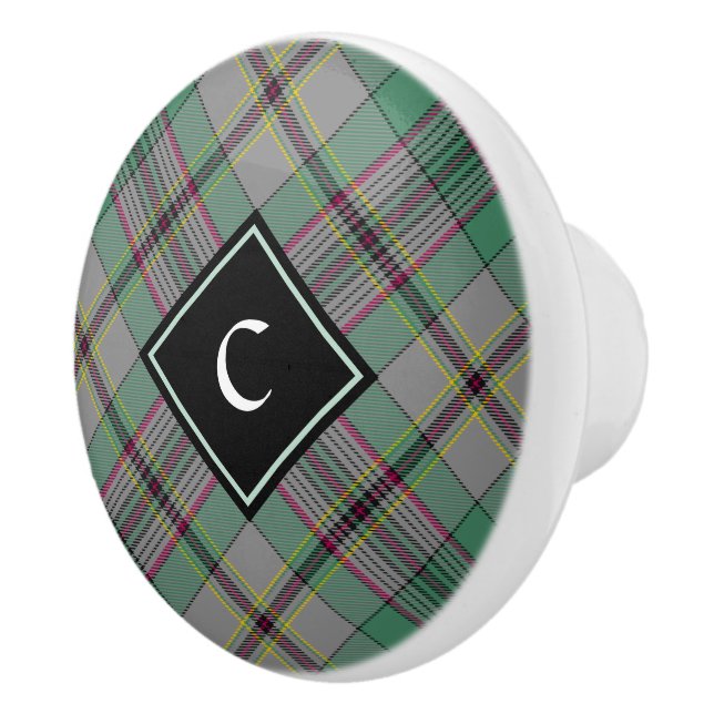 Clan Craig Tartan Ceramic Knob (Right)