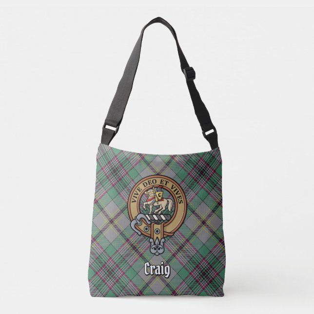 Clan Craig Tartan Crossbody Bag (Front)