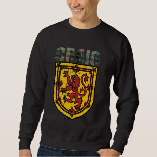 Clan Craig Tartan Scottish Family Name Scotland Pr Sweatshirt