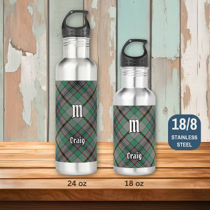 Clan Craig Tartan Stainless Steel Water Bottle
