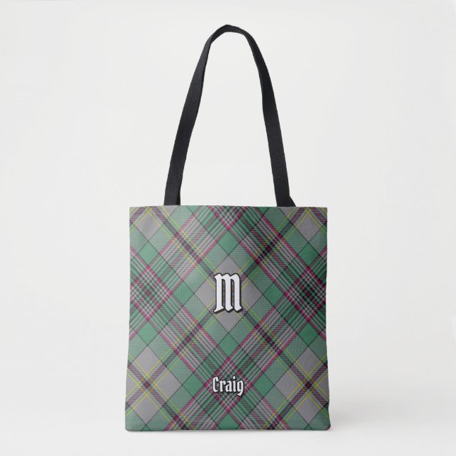 Clan Craig Tartan Tote Bag (Front)