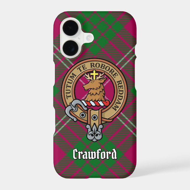Clan Crawford Crest Case-Mate iPhone Case (Back)