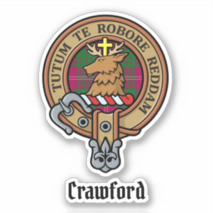 Clan Crawford Crest Sticker