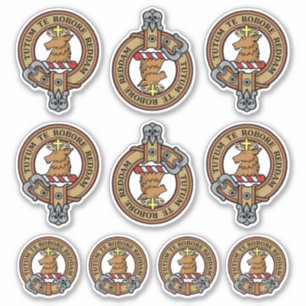 Clan Crawford Crest Sticker Set