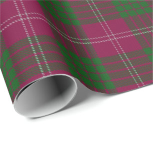 Clan Crawford Scottish Tartan Wrapping Paper