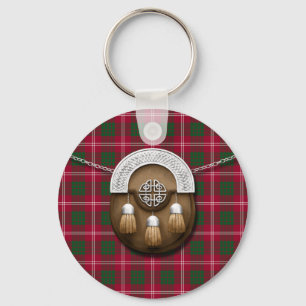 Clan Crawford Tartan And Sporran Key Ring