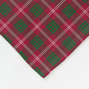 Clan Crawford Tartan Fleece Blanket