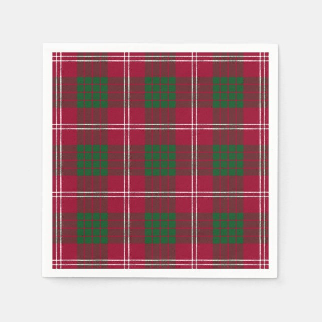 Clan Crawford Tartan Napkin (Front)