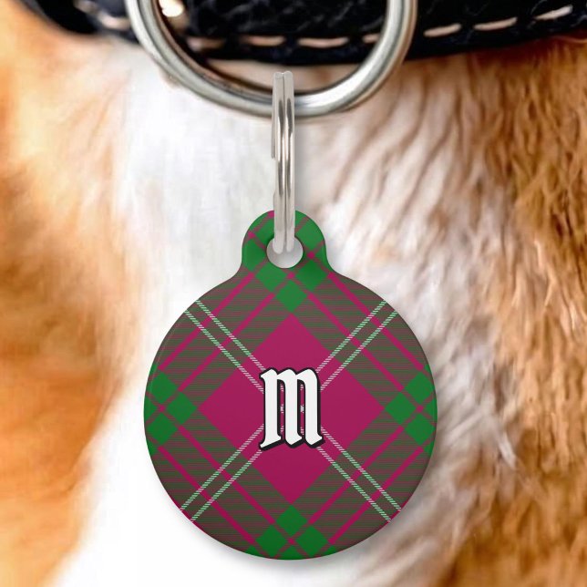 Clan Crawford Tartan Pet ID Tag (Creator Uploaded)