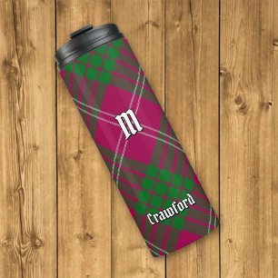 Clan Crawford Tartan Thermal Tumbler