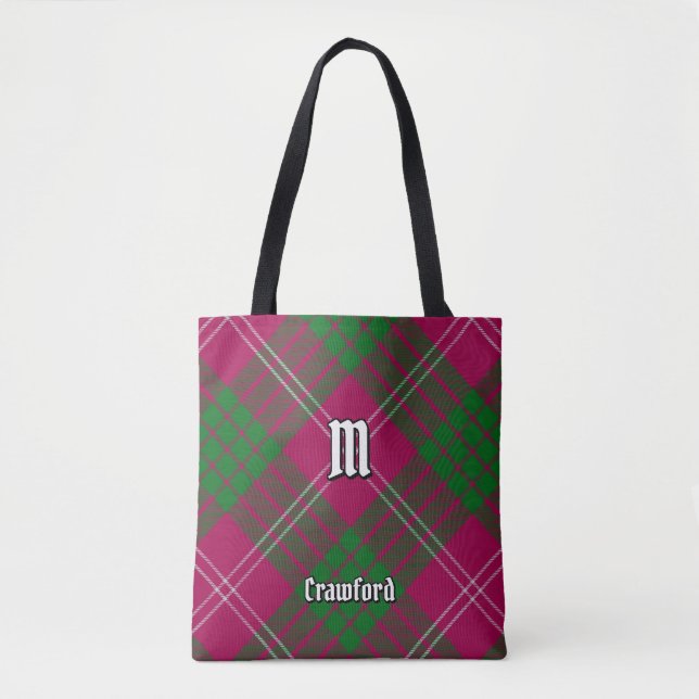 Clan Crawford Tartan Tote Bag (Front)