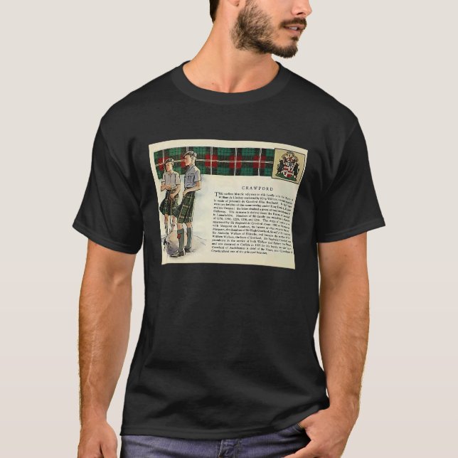 Clan Crawford Vintage T-Shirt (Front)