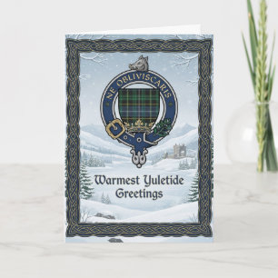 Clan Crest Tartan Scottish Christmas Card