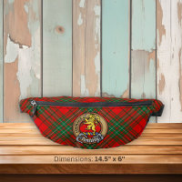 Clan Cumming Crest over Tartan