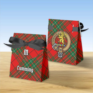 Clan Cumming Crest over Tartan Favour Box