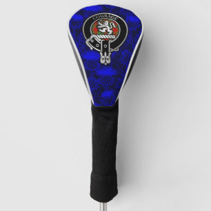 Clan Cumming Crest & Tartan on Thistle Golf Head Cover